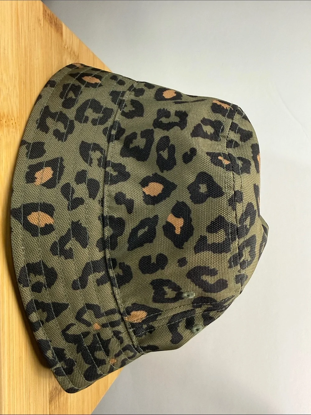 Vans Olive Green & Black Leopard Bucket Hat - Picture 2 of 3